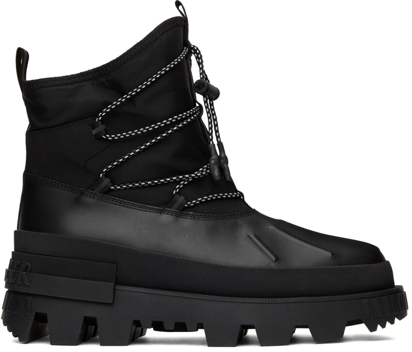 

Черные сапоги кряквы Moncler, Черный