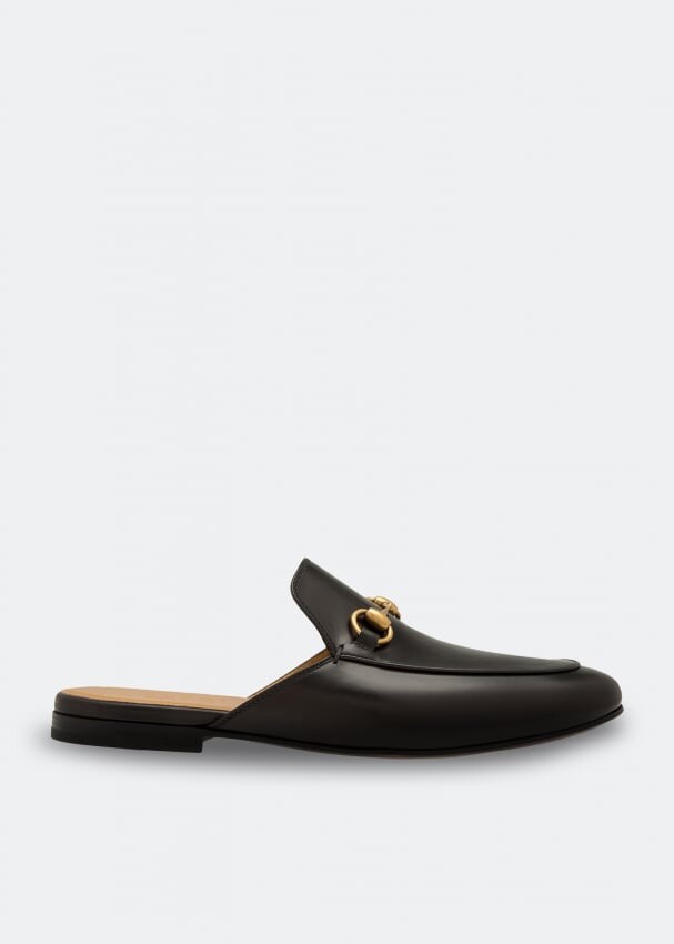 

Лоферы GUCCI Kings backless loafers, черный