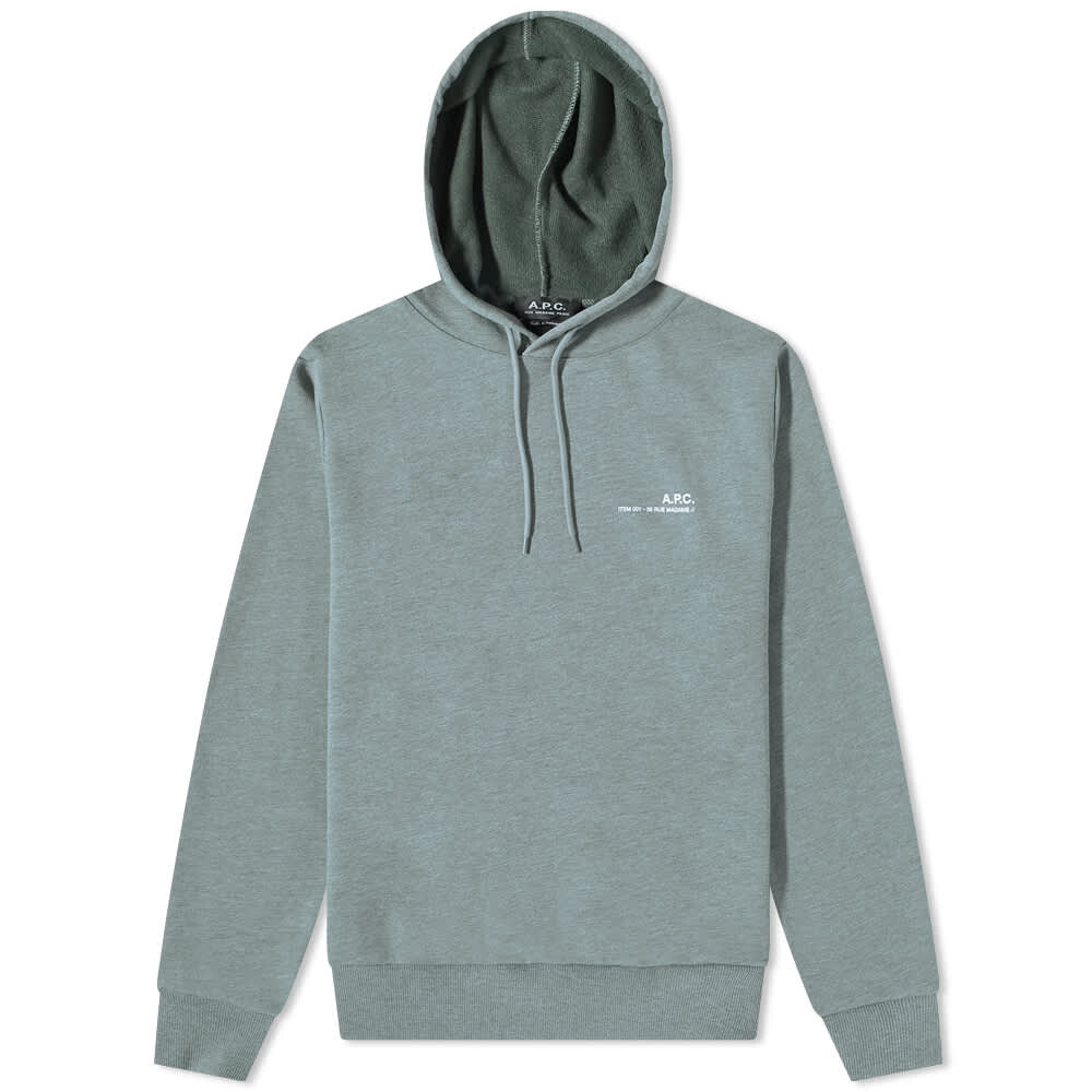 

Толстовка A.P.C. Item Logo Hoody, Серый