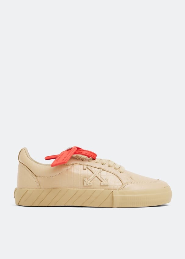 

Кроссовки OFF-WHITE Low Vulcanised sneakers, коричневый
