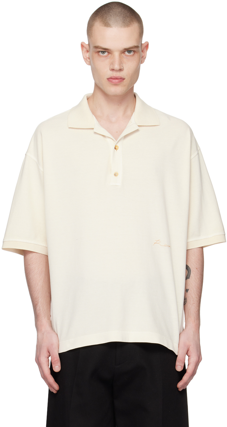 Рубашка-поло Off-White, окрашенная пигментом Recto