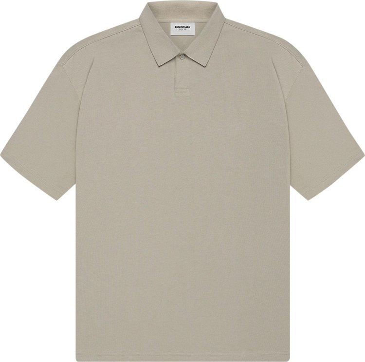 Футболка Fear of God Essentials Short-Sleeve Polo 'Moss', зеленый - фото