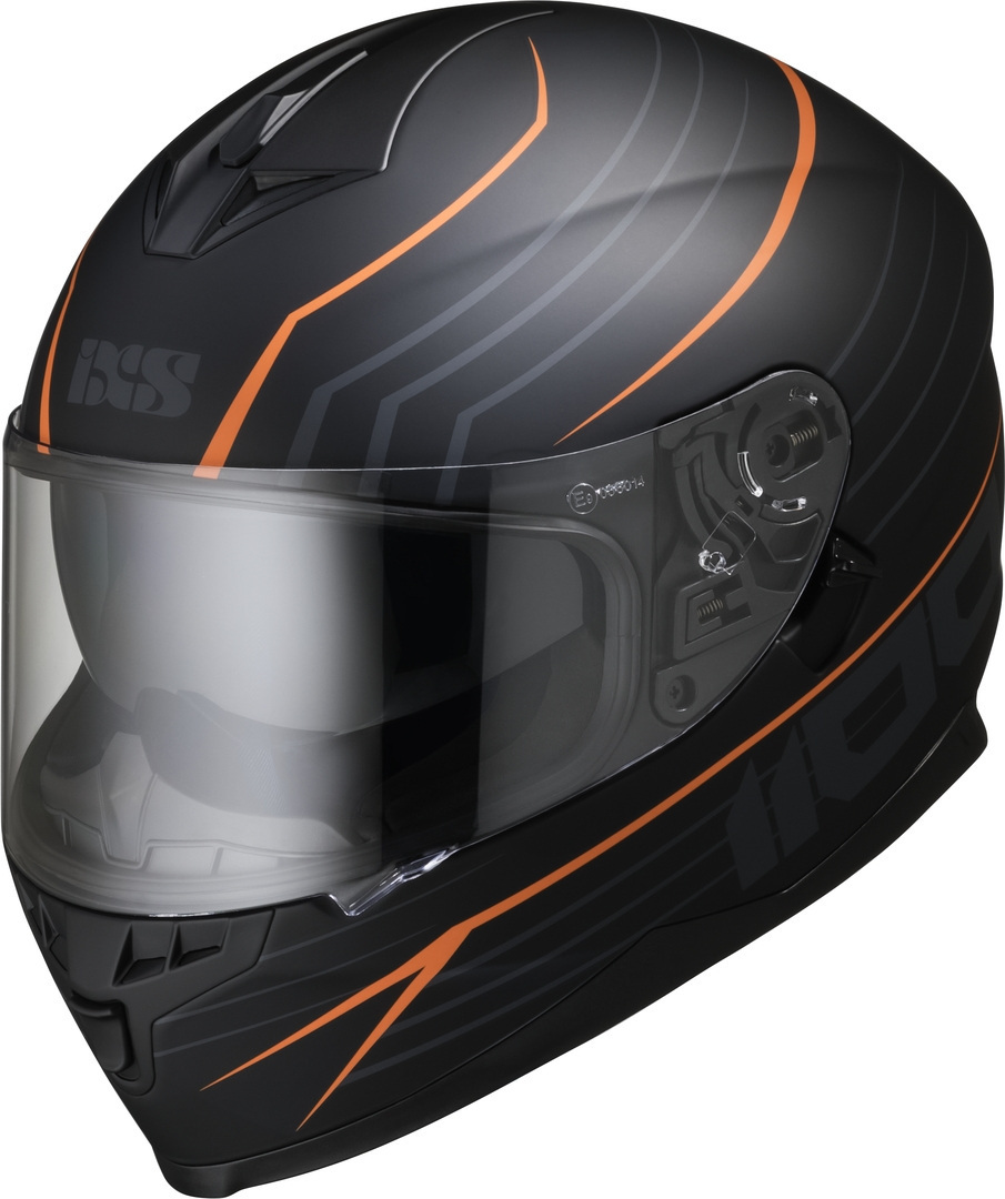 Шлем IXS 1100 2.1, черно-оранжевый автоdело 30251 черно оранжевый