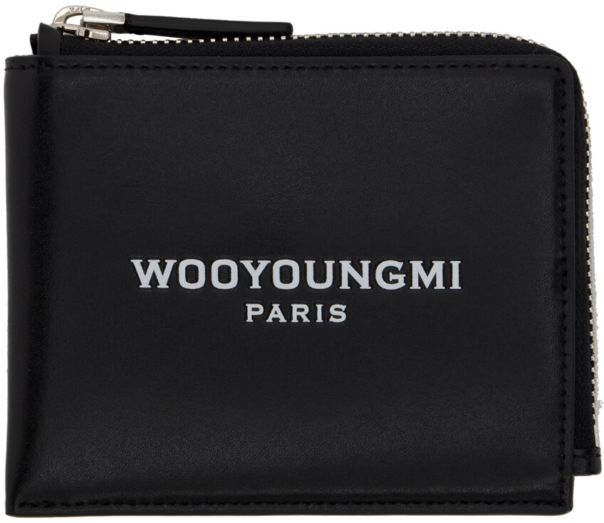 

Черный кошелек с тиснением Wooyoungmi