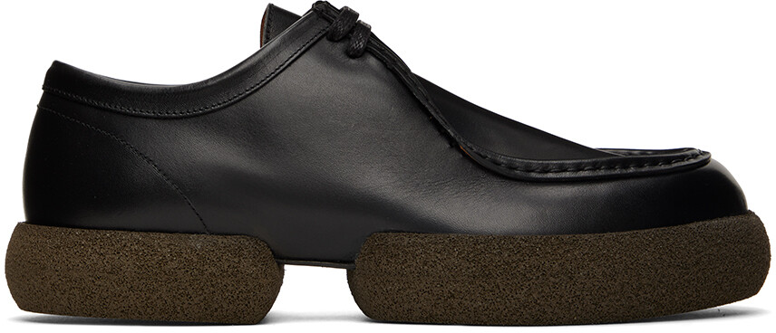 

Черные кожаные дерби Dries Van Noten