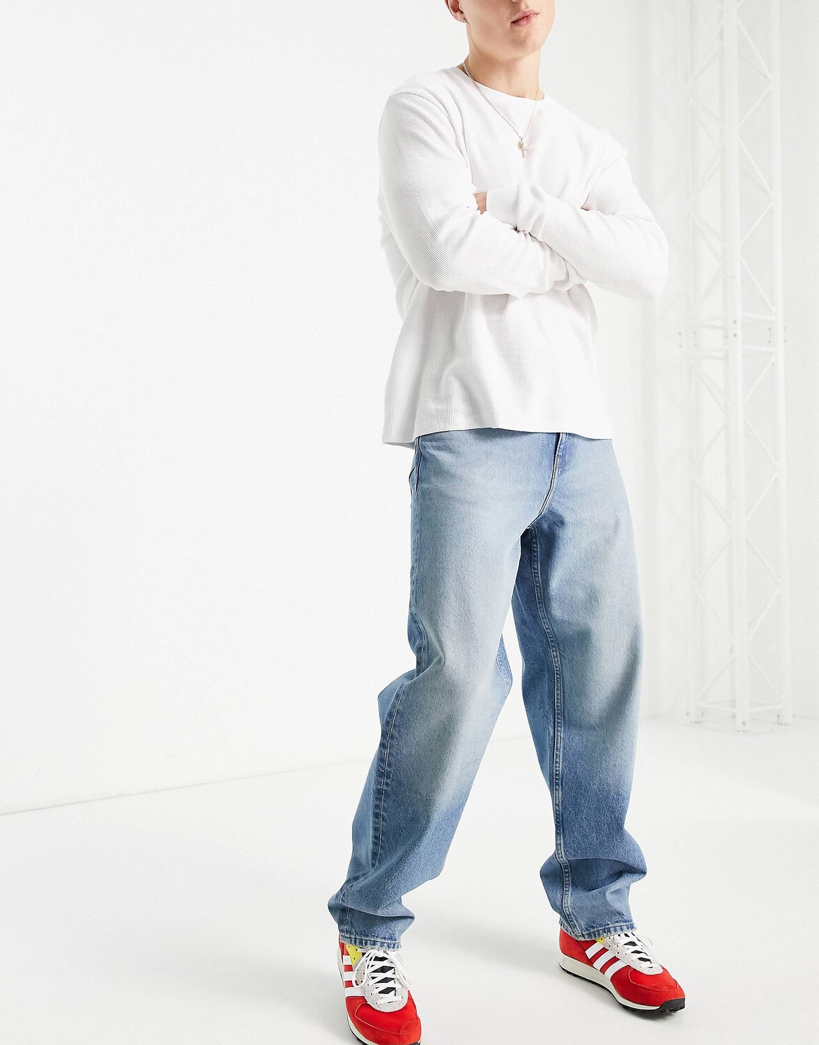 

Потертые мешковатые джинсы "американская классика" ASOS DESIGN Cone Mill Denim