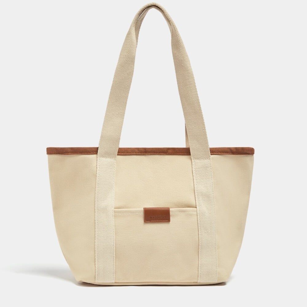 

Сумка Pull&Bear Mini Canvas Tote, бежевый