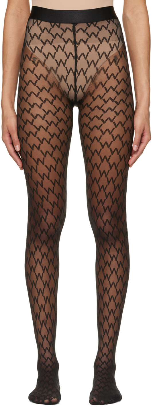 

Черные колготки с буквой W Wolford