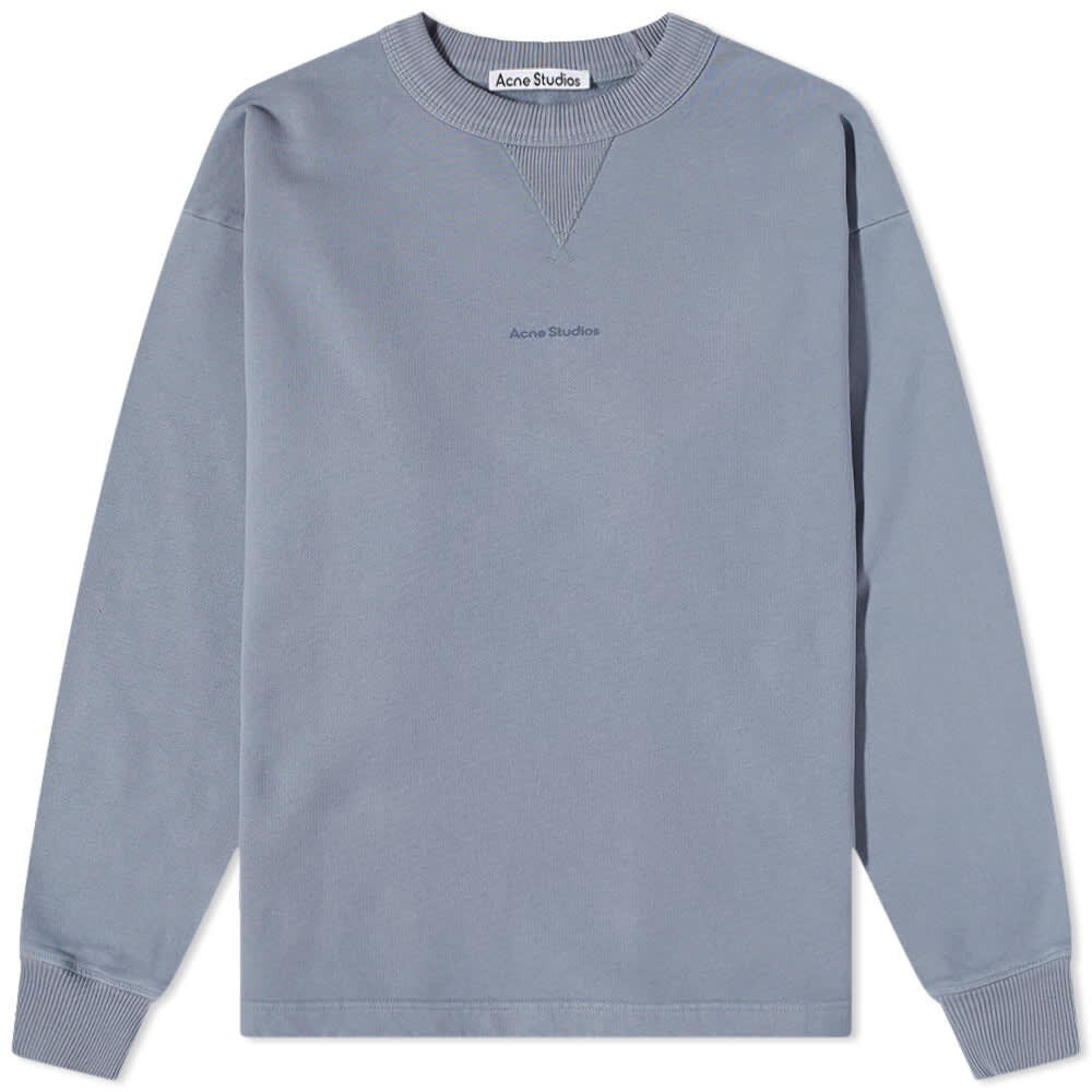 

Толстовка Acne Studios Fin Stamp Crew Sweat, Серый