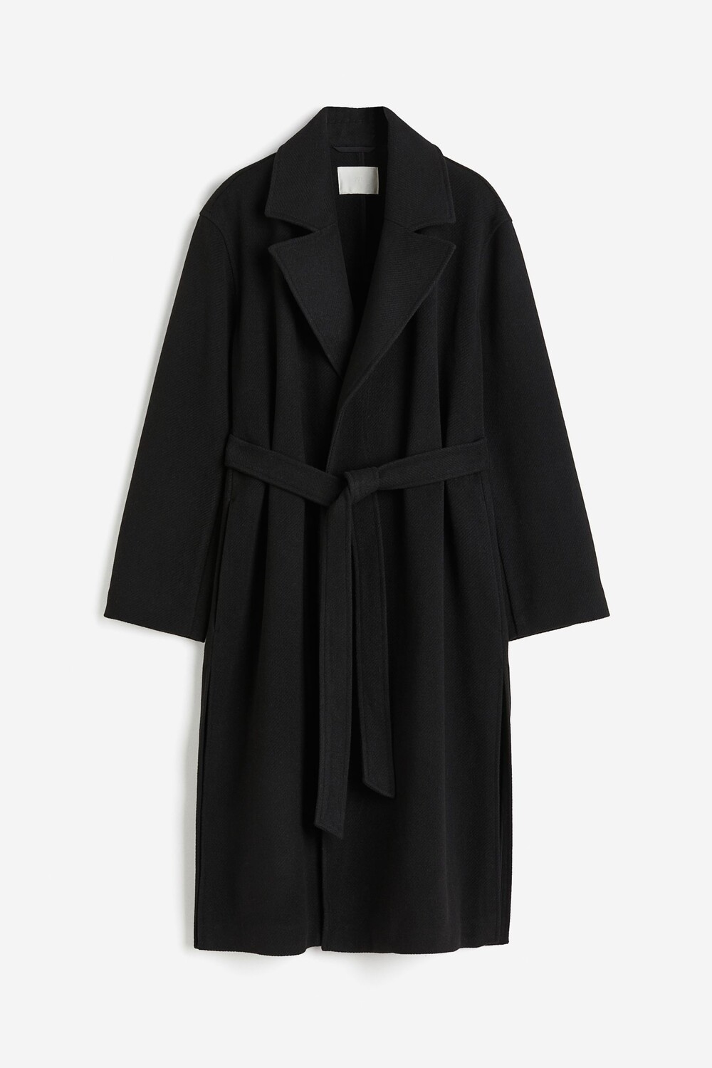 

Пальто H&M Tie Belt, черный