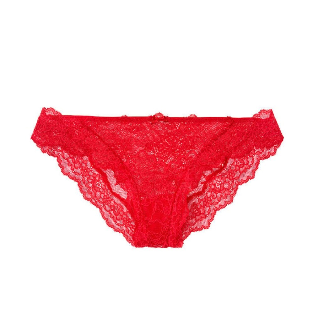 

Трусы Victorias Secret Dream Angels Lace Cheekini, красный