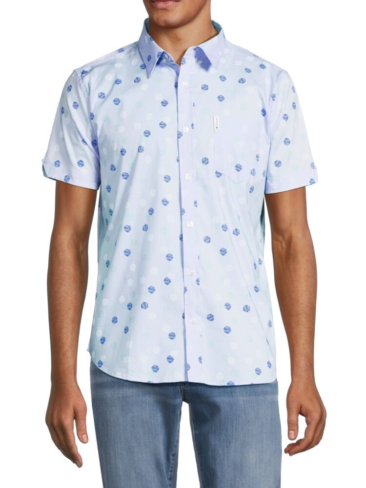 

Рубашка на пуговицах с рассеянным кругом Ben Sherman, цвет Light Blue