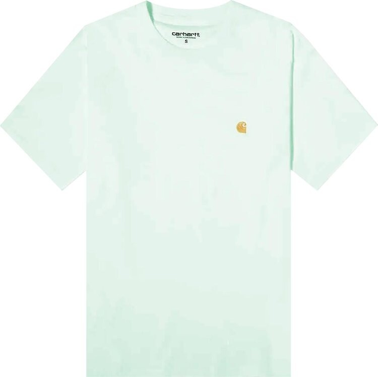 

Футболка Carhartt WIP Short-Sleeve Chase T-Shirt 'Pale Spearmint', зеленый