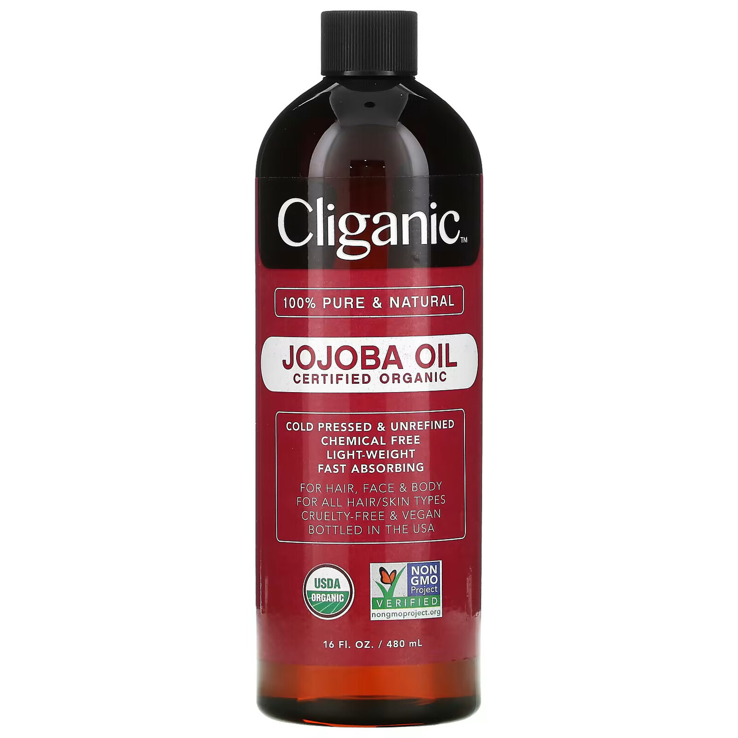 

Масло жожоба Cliganic 100% Pure & Natural, 473 мл