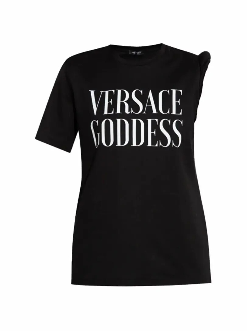 

Хлопковая футболка с принтом Versace