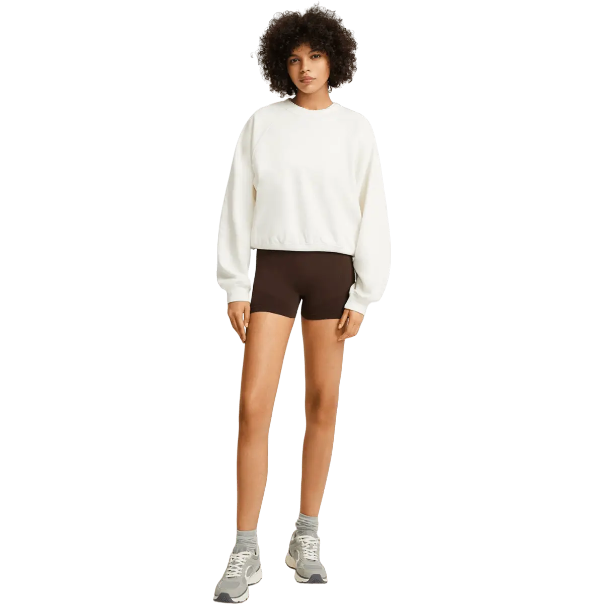 

Шорты Bershka Seamless Push Up Cycling, коричневый