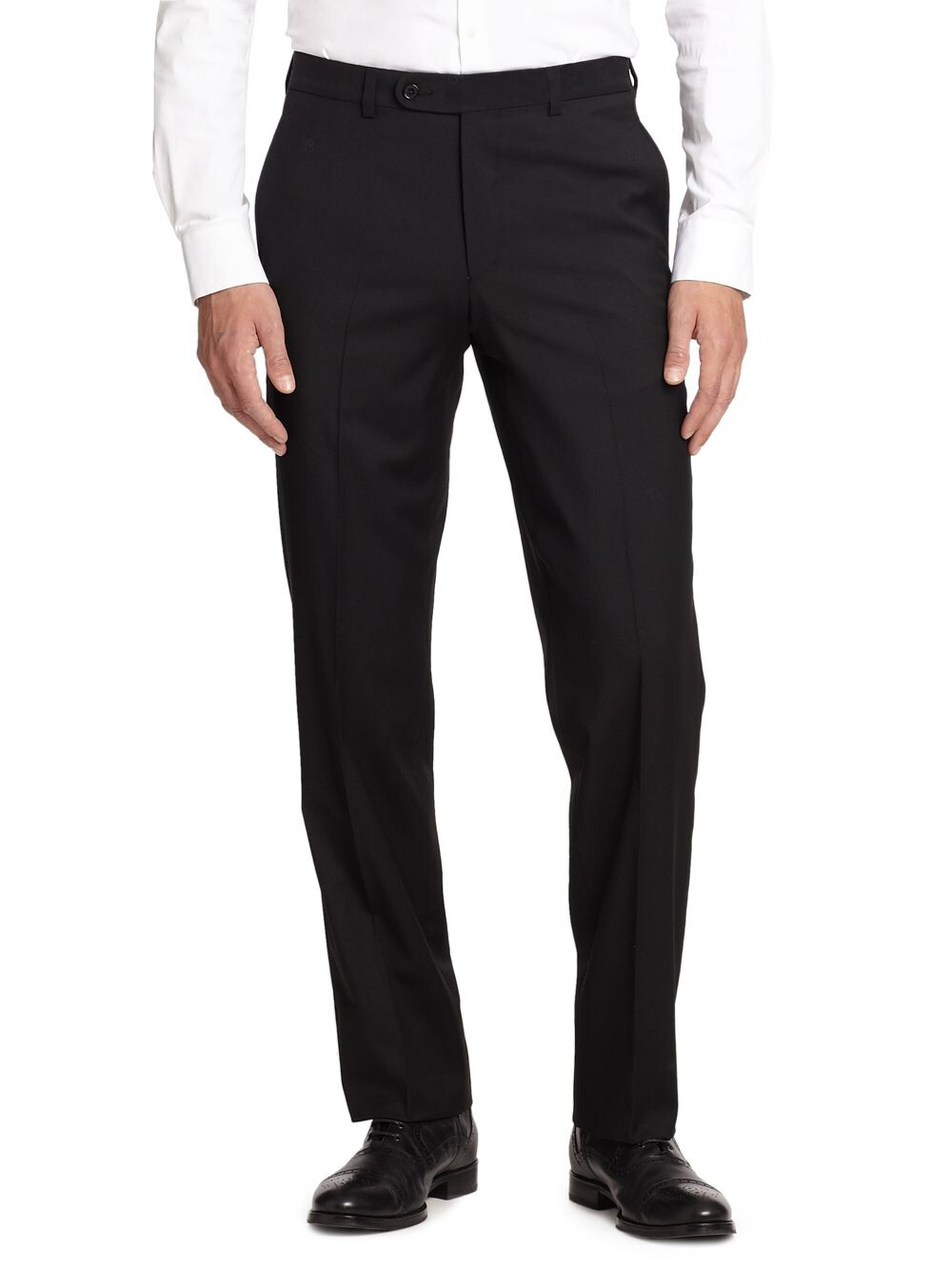 

Шерстяные классические брюки K-Body Saks Fifth Avenue, черный