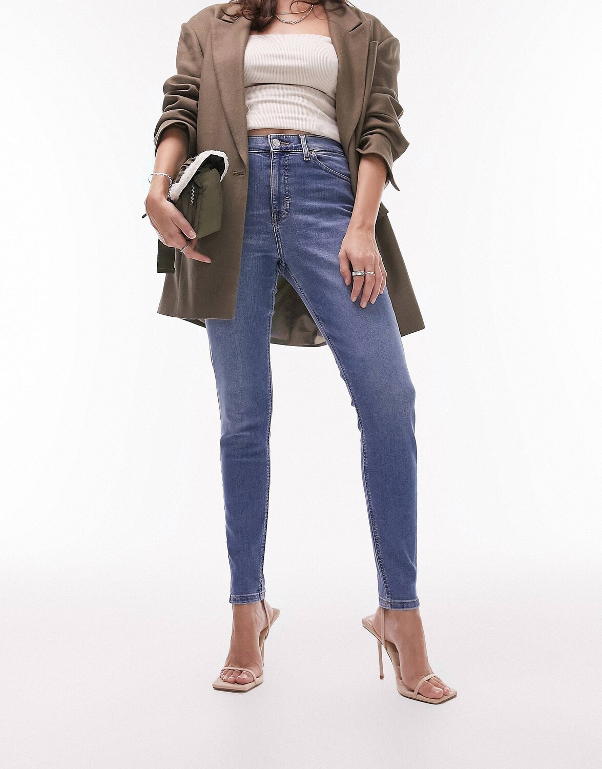 

Синие джинсы Topshop Jamie