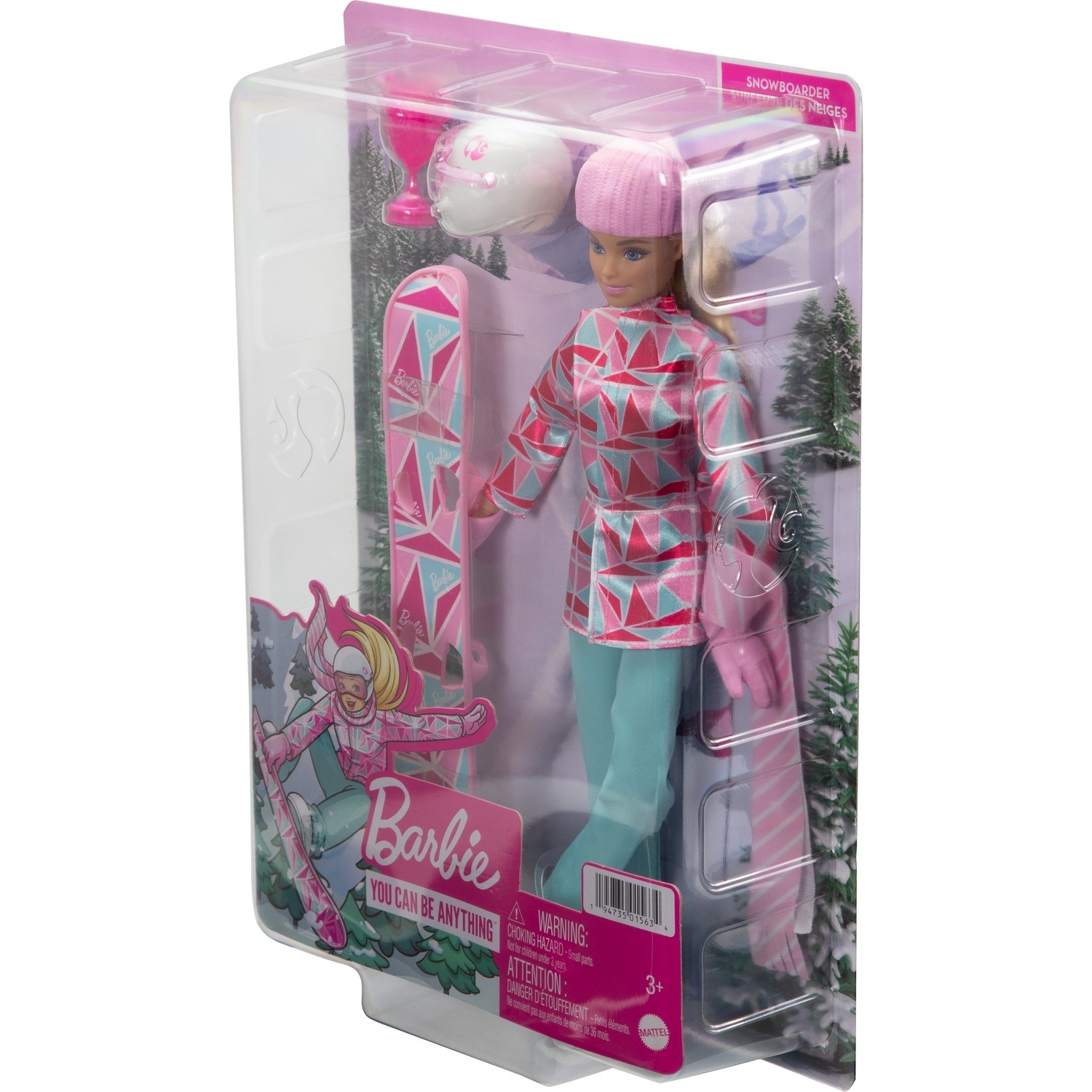 Кукла Barbie сноубордистка HCN32