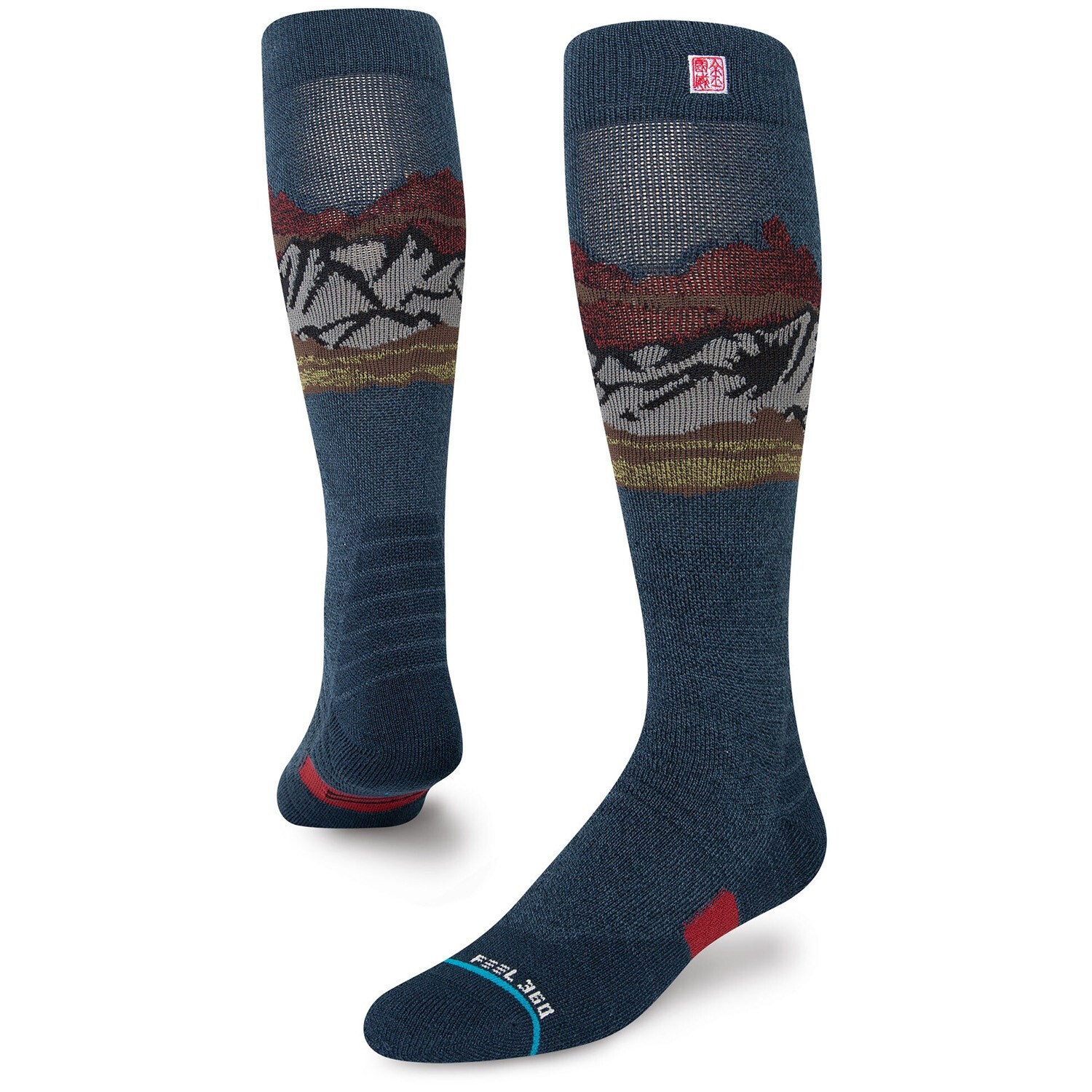 

Носки Stance Chin Valley Snow, синий