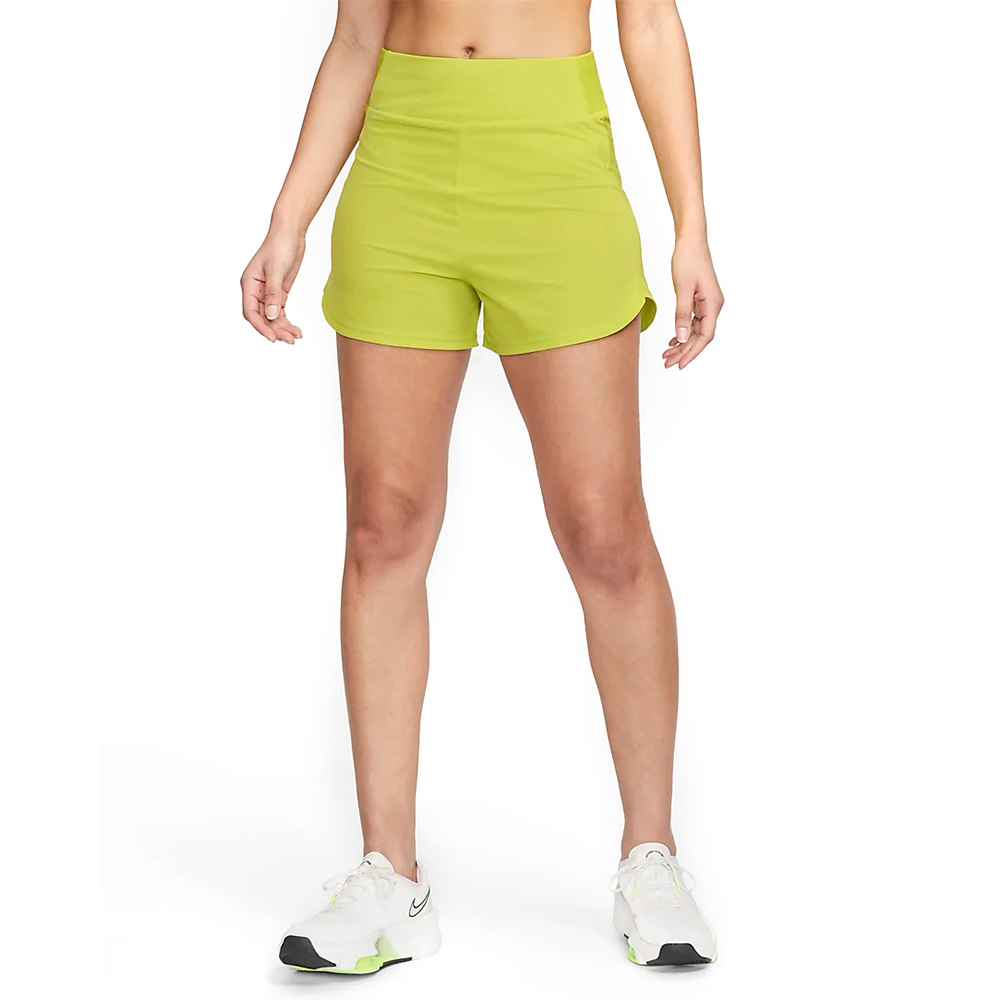 Шорты Nike Dri-Fit Bliss Women's Quick Dry High Waist Lined, ярко-зеленый