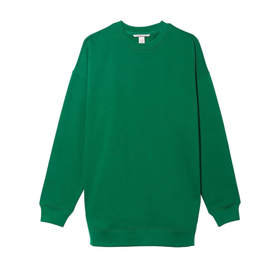 

Свитшот Victoria's Secret Cotton Fleece Mock Neck, зеленый