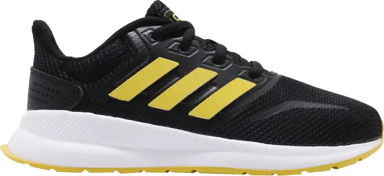 

Лимитированные кроссовки Adidas Runfalcon K 'Shock Yellow', черный