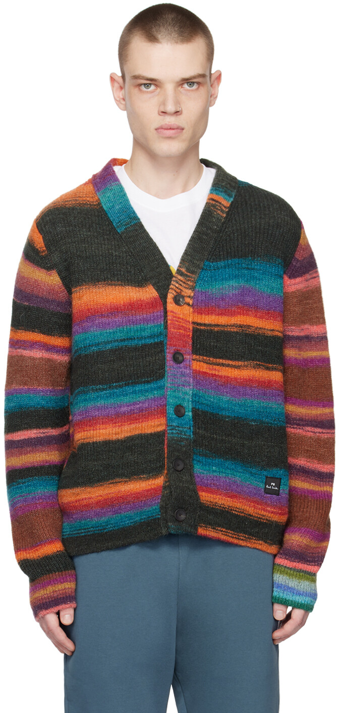

Кардиган в разноцветную полоску PS by Paul Smith, Синий