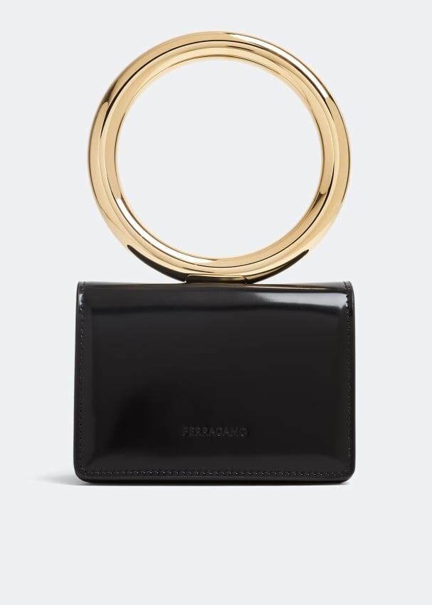 

Картхолдер FERRAGAMO Bangle card holder, черный