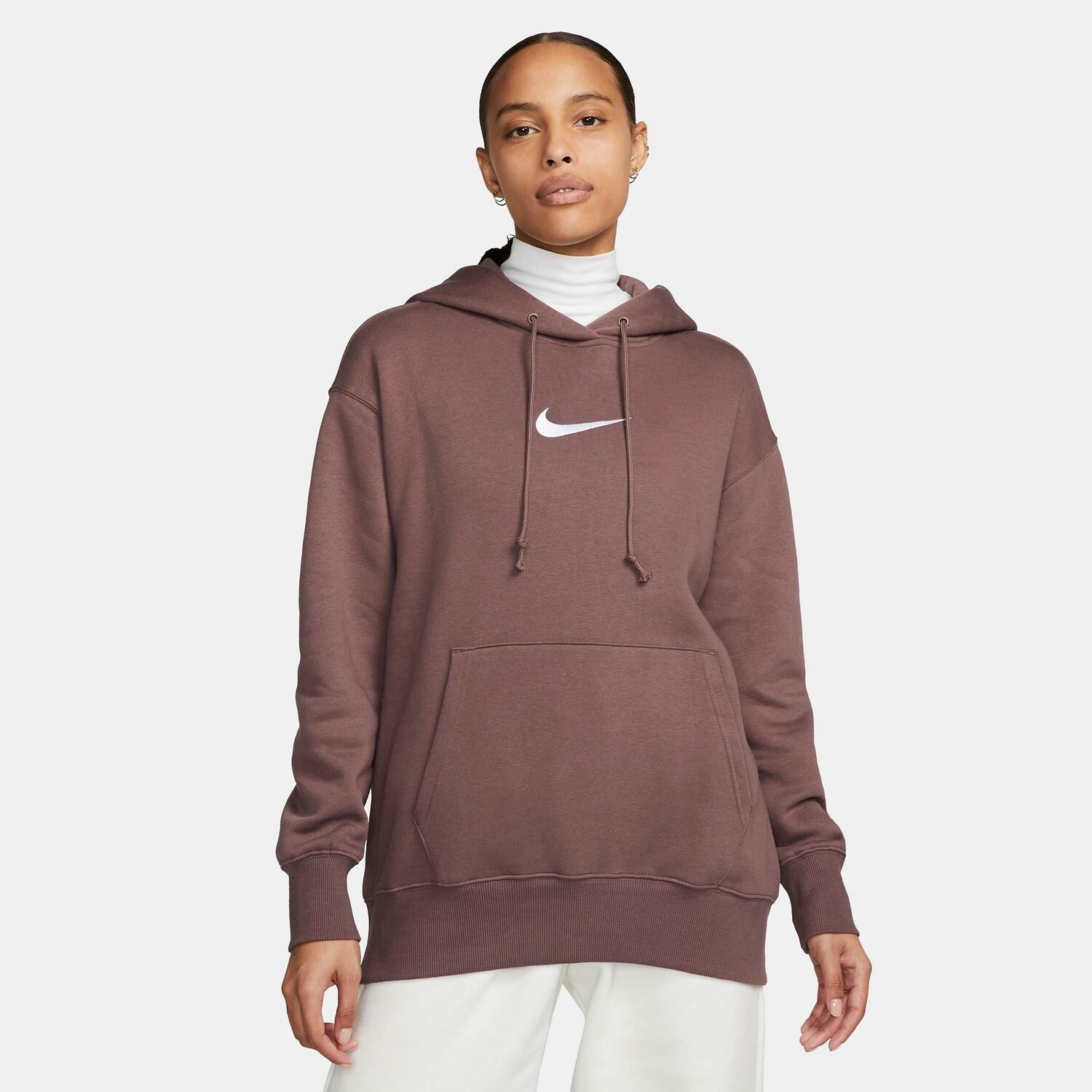 

Женская толстовка с капюшоном Nike Sportswear Phoenix Fleece Oversized Pullover, коричневый