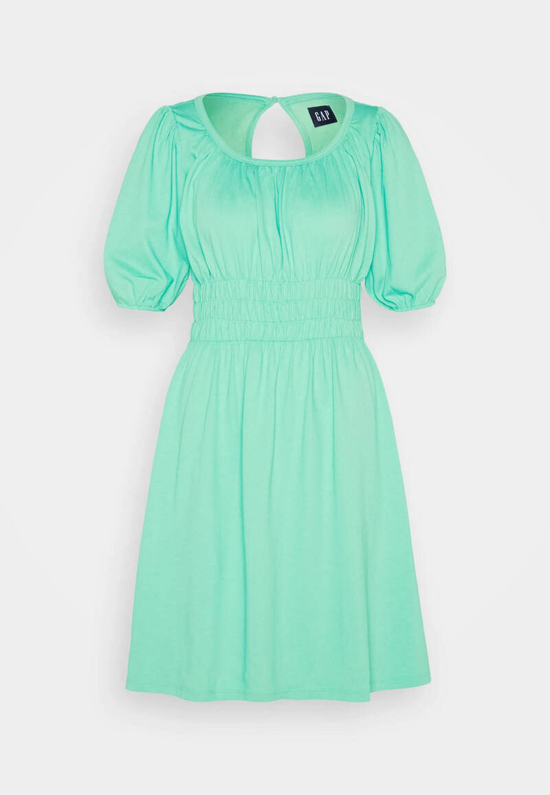 

Платье Gap Puff Waist Mini Jersey, зеленый