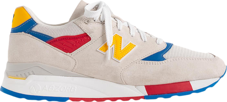 

Лимитированные кроссовки New Balance J.Crew x 998 Made in USA 'Beach Ball', белый