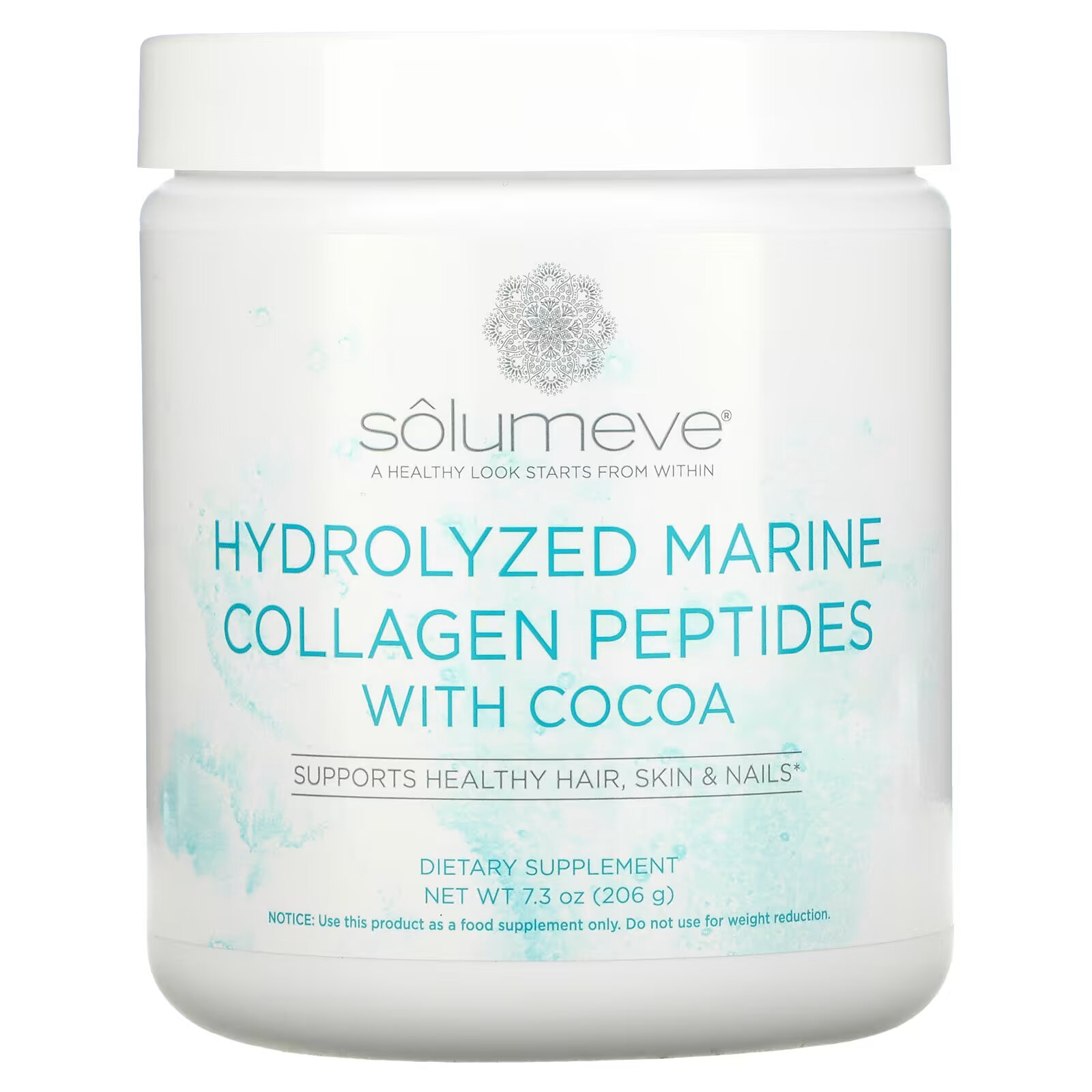 цена Гидролизованные пептиды морского коллагена с какао Solumeve, 206 г