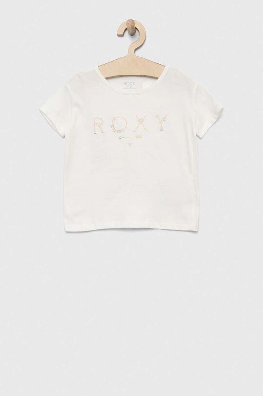 

Детская хлопковая футболка Roxy, белый