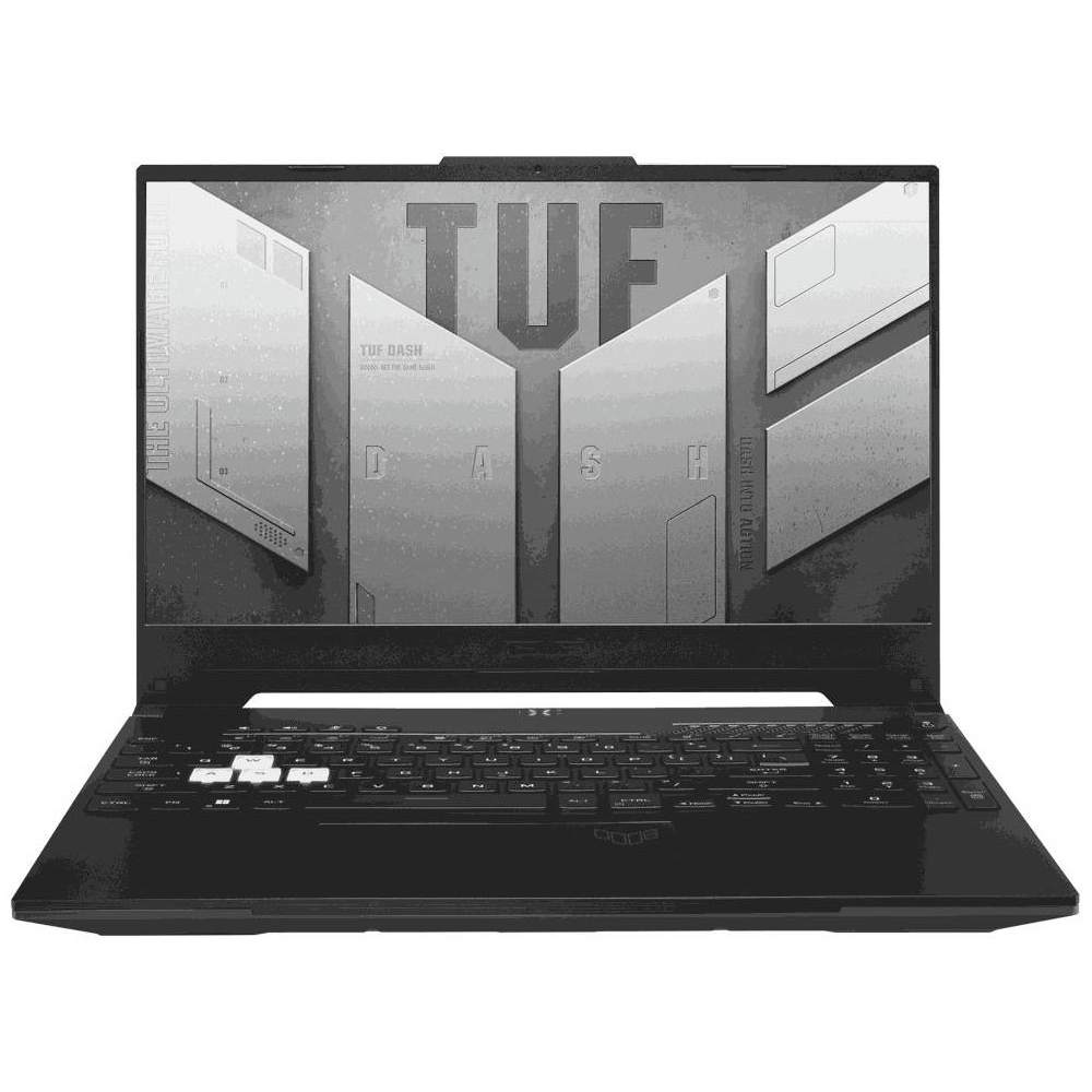 Игровой ноутбук Asus TUF Dash F15 FX517ZC, 15,6, 8ГБ/512ГБ, i7-12650H, RTX 3050, черный, английская раскладка ноутбук asus tuf dash f15 fx517zc hn058 90nr09l3 m00bj0
