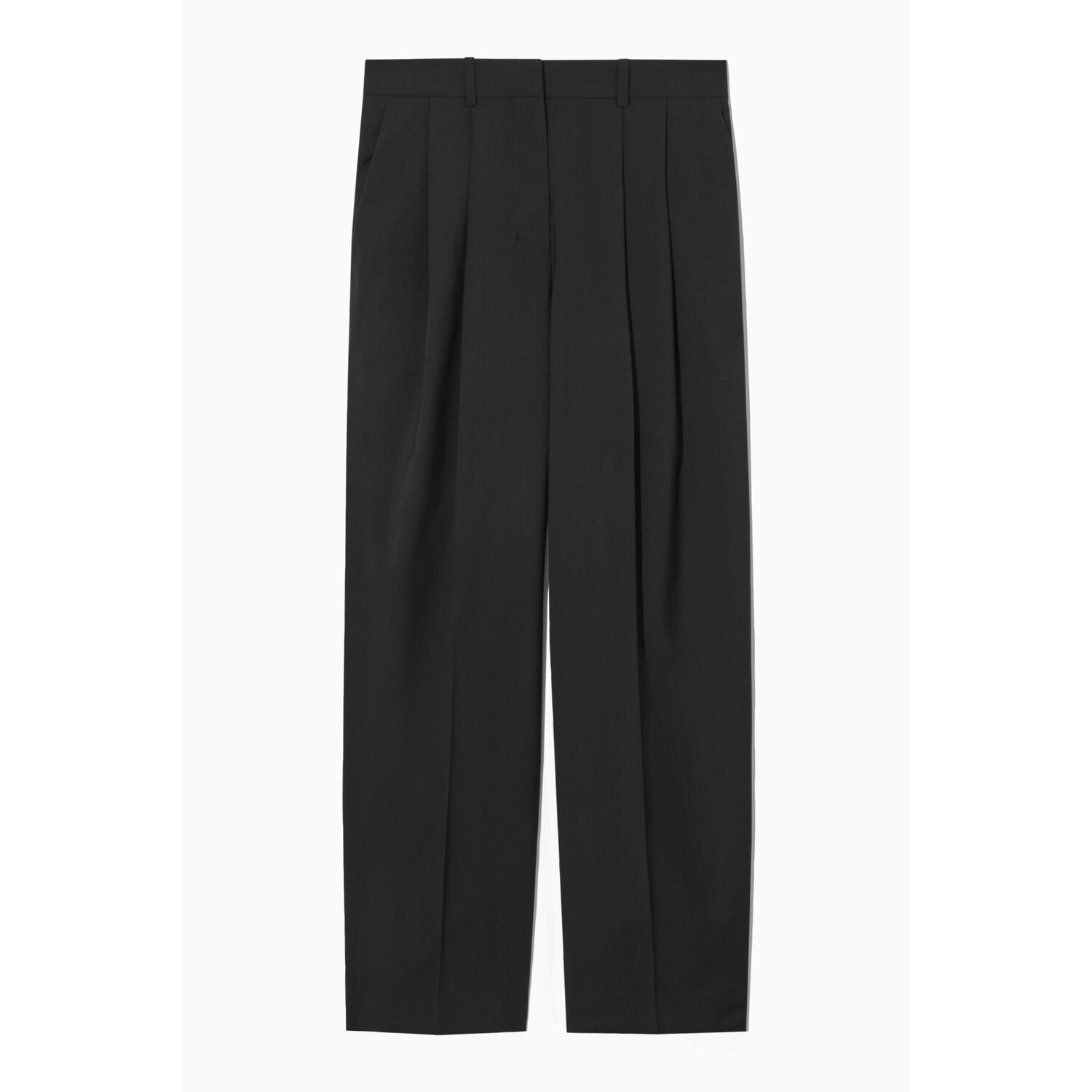 

Брюки H&M Elegant Wool with Wide Leg, черный