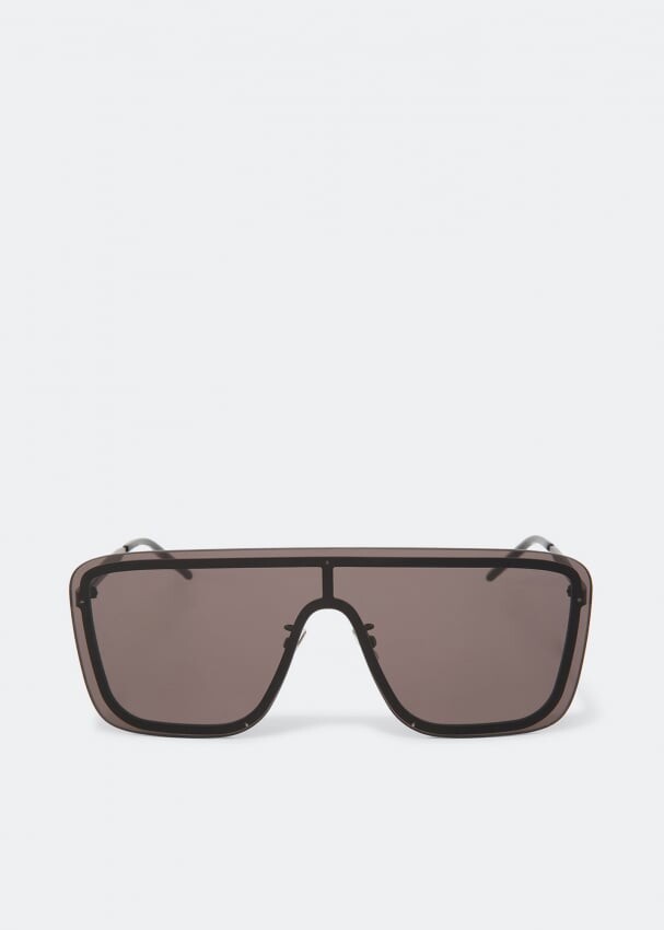 

Солнечные очки SAINT LAURENT Mask sunglasses, черный