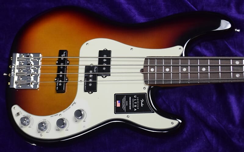 

Fender AM Ultra Precision, Ultra Burst / палисандр American Ultra P-Bass