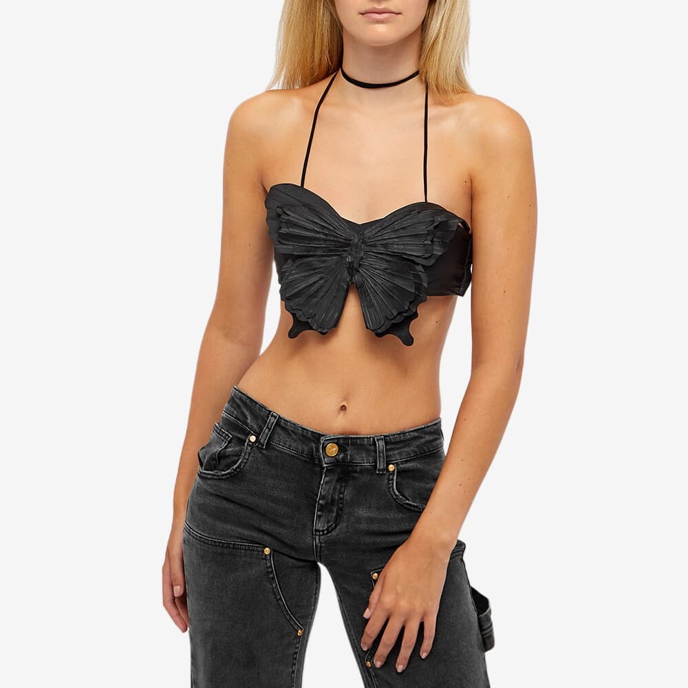 

Футболка Blumarine Butterfly Top, Серый, Футболка Blumarine Butterfly Top