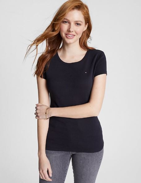 

Футболка с круглым вырезом Tommy Hilfiger Essential Favorite, темно-серый