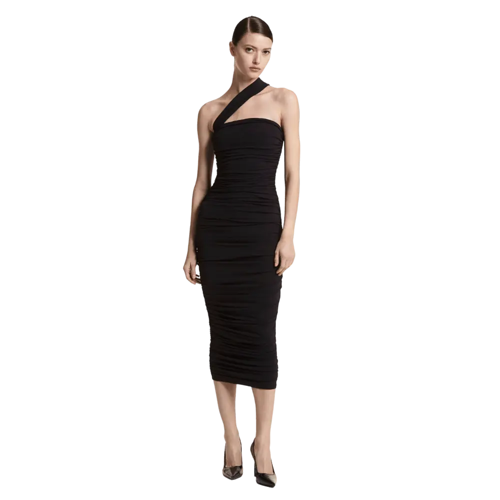 

Платье Michael Kors Stretch Matte Jersey Ruched, черный