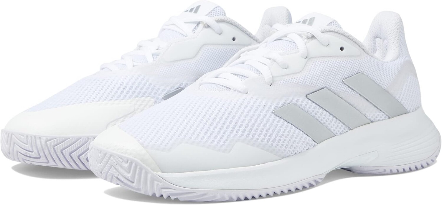 

Кроссовки CourtJam Control adidas, цвет White/Silver Metallic/White 1, Белый