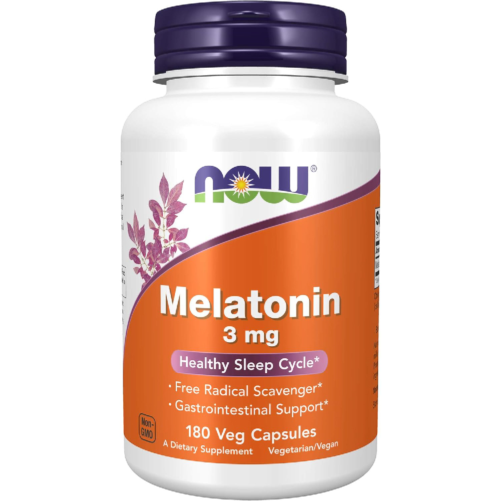 Мелатонин NOW Supplements 3 мг, 180 капсул now foods мелатонин 3 мг 180 пастилок