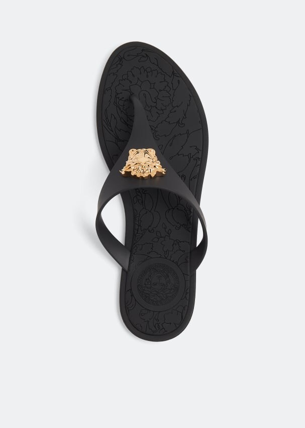 

Шлепанцы VERSACE Medusa flip flops, черный