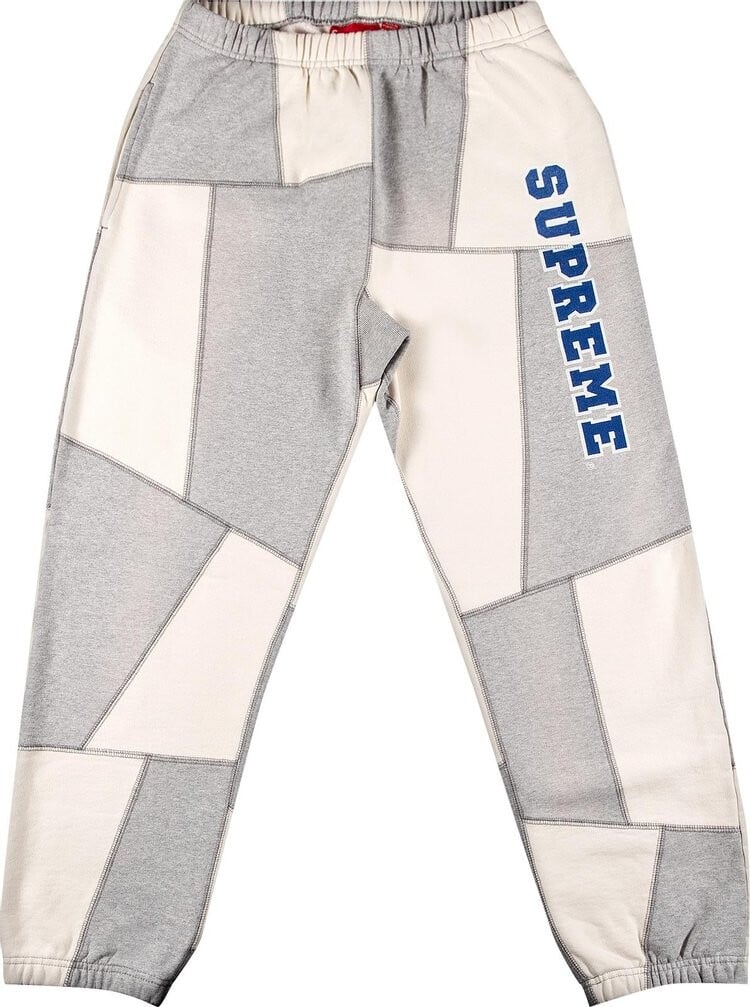 

Спортивные брюки Supreme Patchwork Sweatpant 'Heather Grey', серый