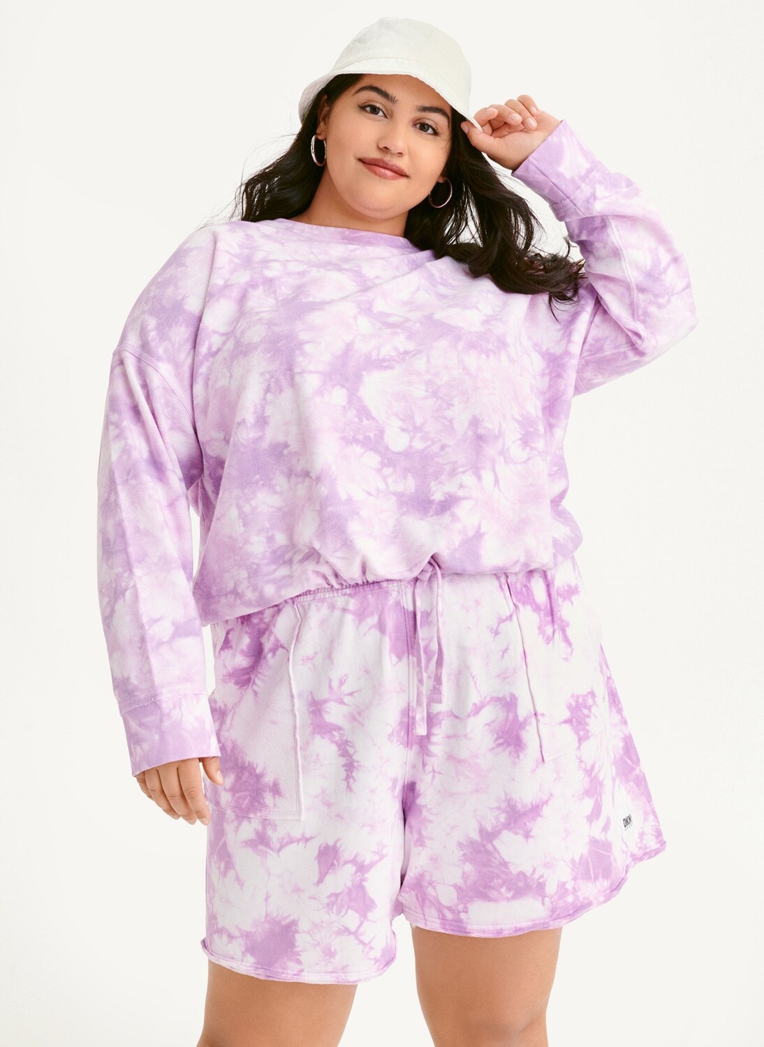 

Пуловер с круглым вырезом и принтом DKNY