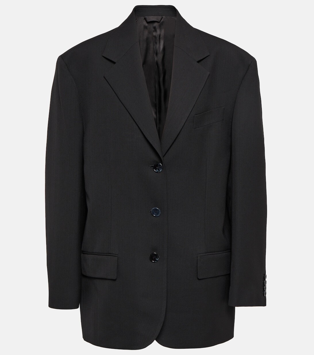 

Однобортный блейзер ACNE STUDIOS, черный