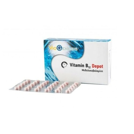 Витамин B12 Метилкобаламин Депо 1000мг 30 таблеток, Viogenesis метилкобаламин b12 90 таблеток