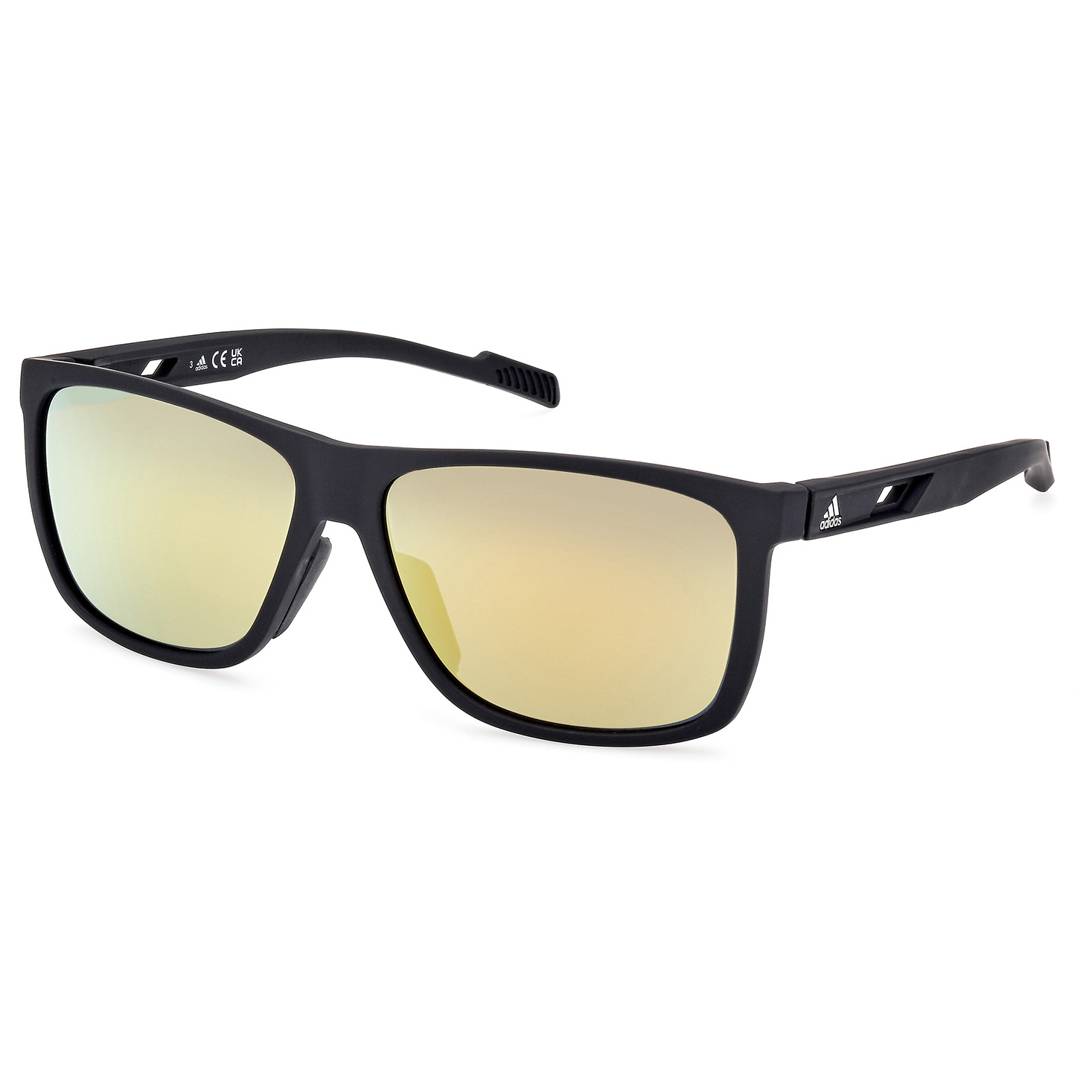 Солнцезащитные очки Adidas SP0067 Mirror Cat 3, матовый черный солнцезащитные очки adidas sp0083 mirror cat 3 цвет crystal