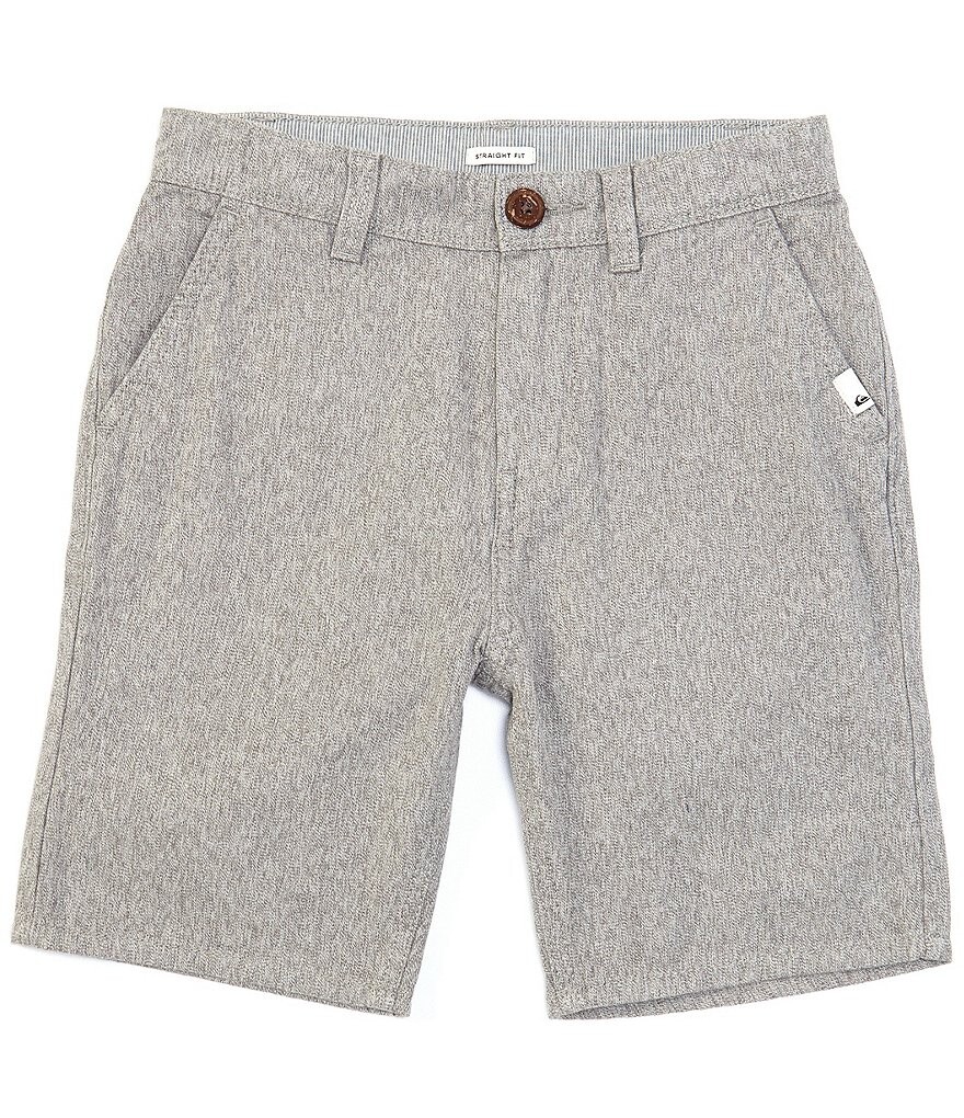 

Легкие шорты-чинос на каждый день Quiksilver Big Boys 8–16, серый